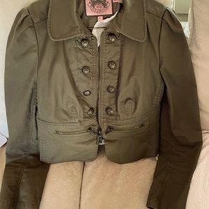 Juicy Couture green cotton jacket. Fits like a medium